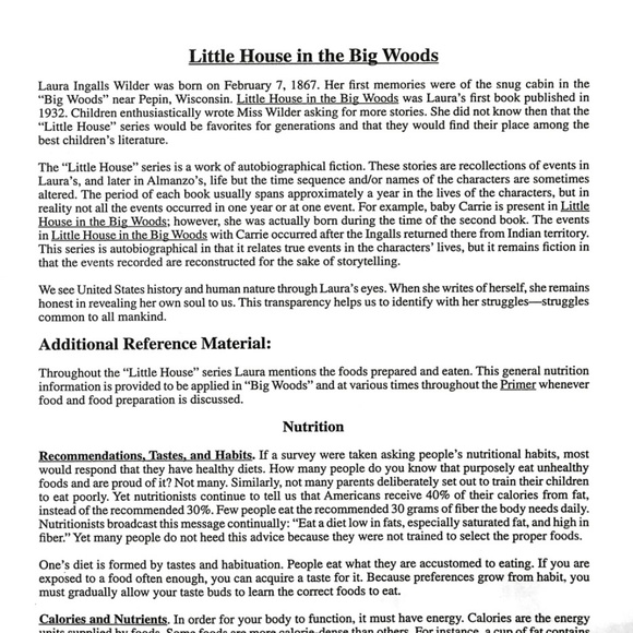 The Prairie Primer, Literature Based Unit Study, Little House Prairie - Picture 4 of 13